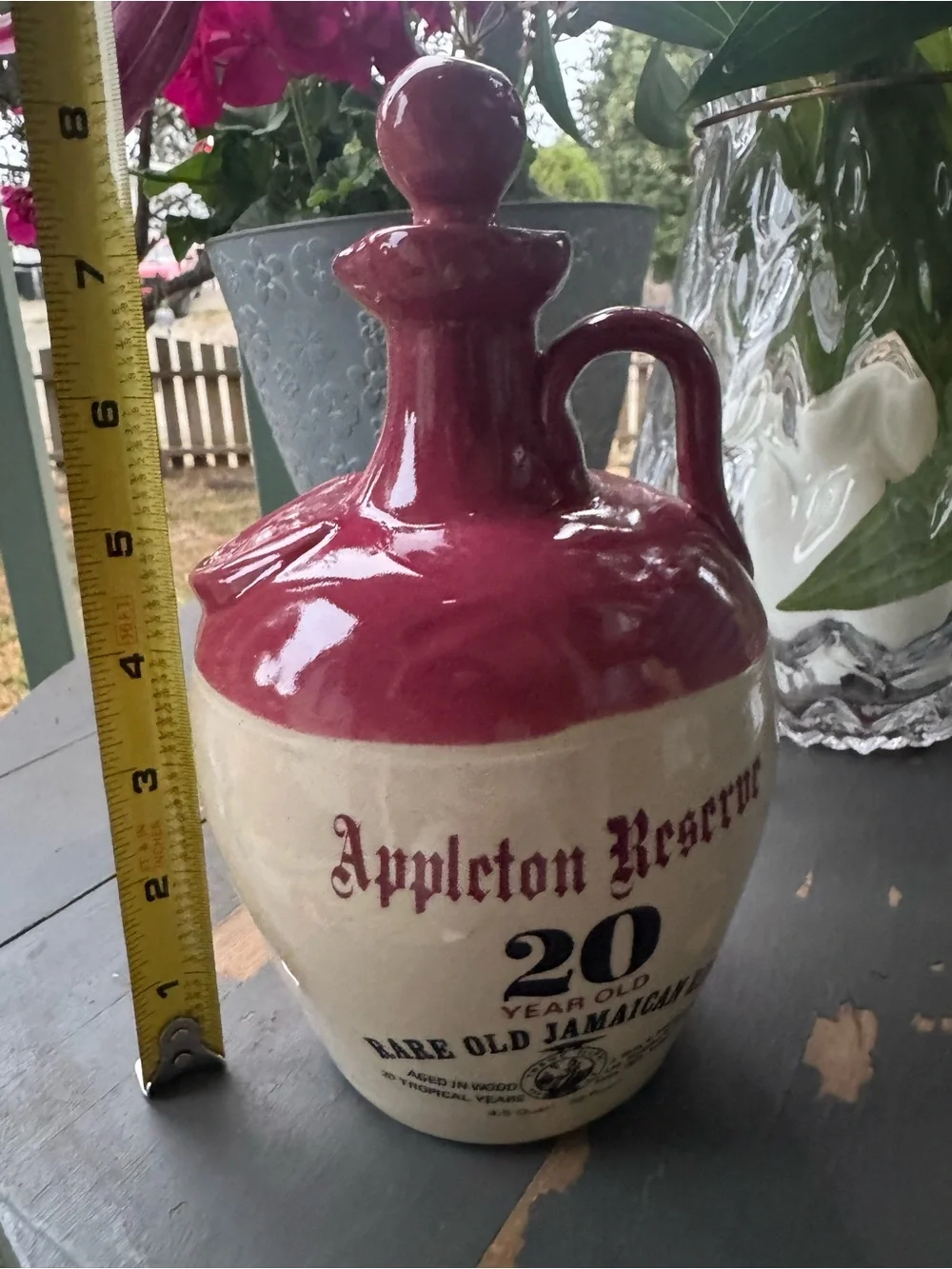 Vintage Appleton Reserve 20 Year Old Rare Old Jamaican Rum Ceramic Decanter Jug